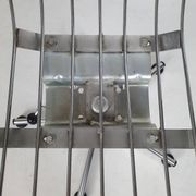 Vintage chrome swivel armchair