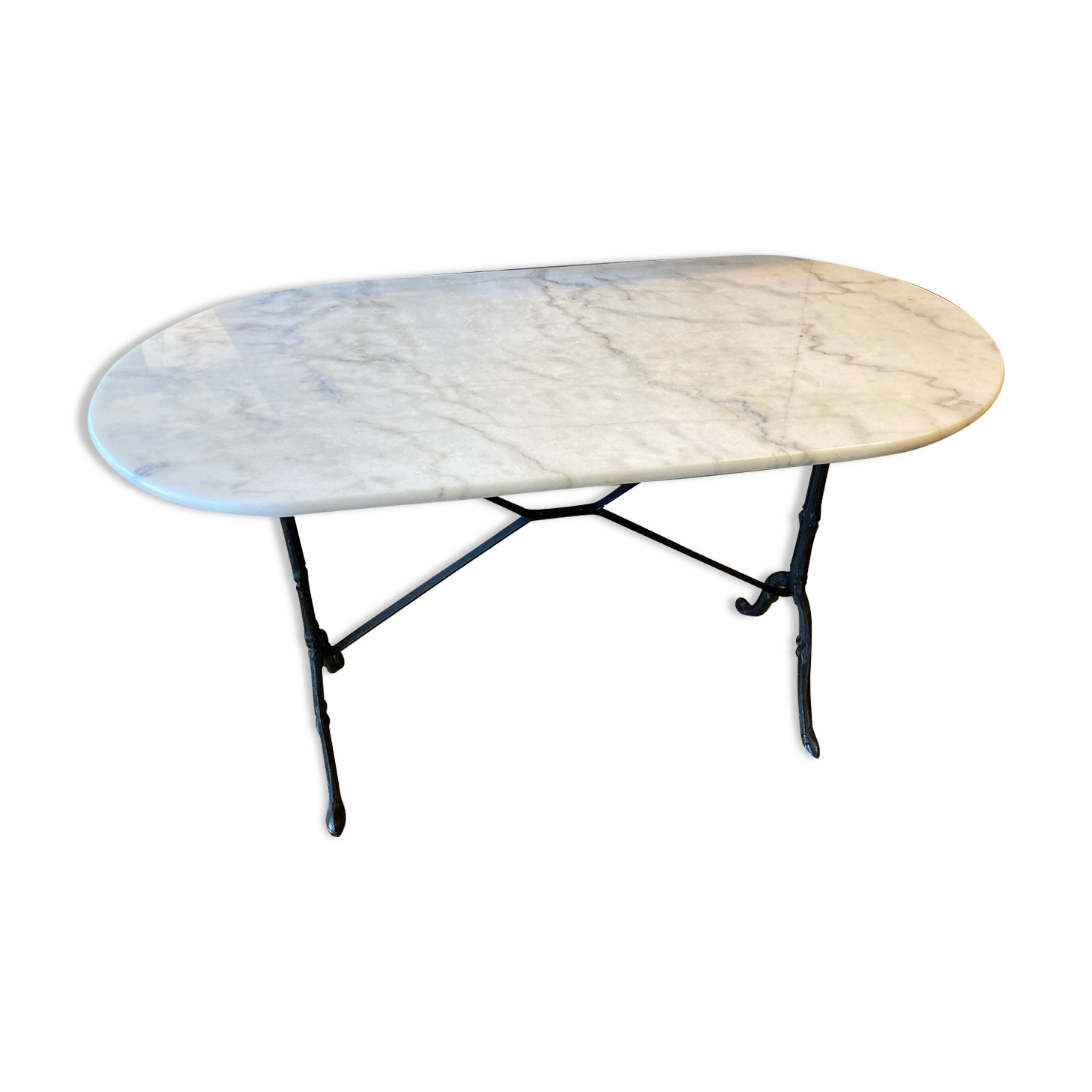 Bistro table on marble