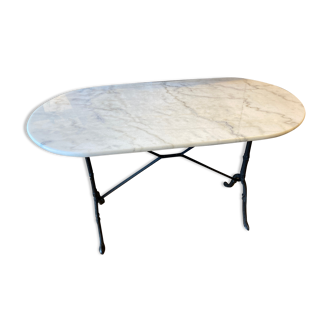 Bistro table on marble