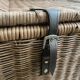 Set of two large trunks, vintage wicker storage chests