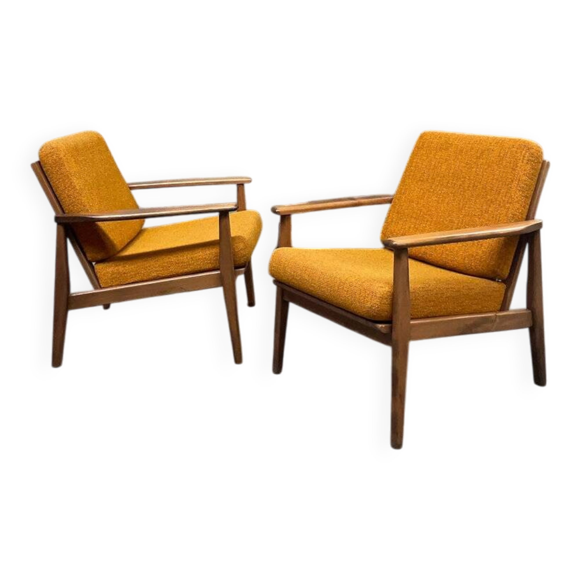 Saffron armchair pair