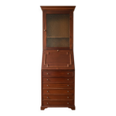 Vintage wooden secretary cabinet with storage.