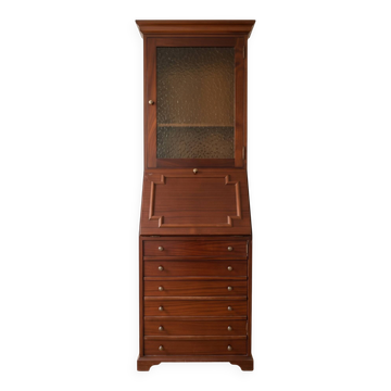 Armoire secrétaire vintage en bois avec rangement
