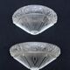 Pair of Art Deco pressed glass wall lights designed 1930