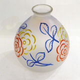 Art Deco vase in primary colors