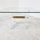 Brass and lucite coffee table, 1970s