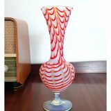 Vase Opaline Vintage de Style Murano