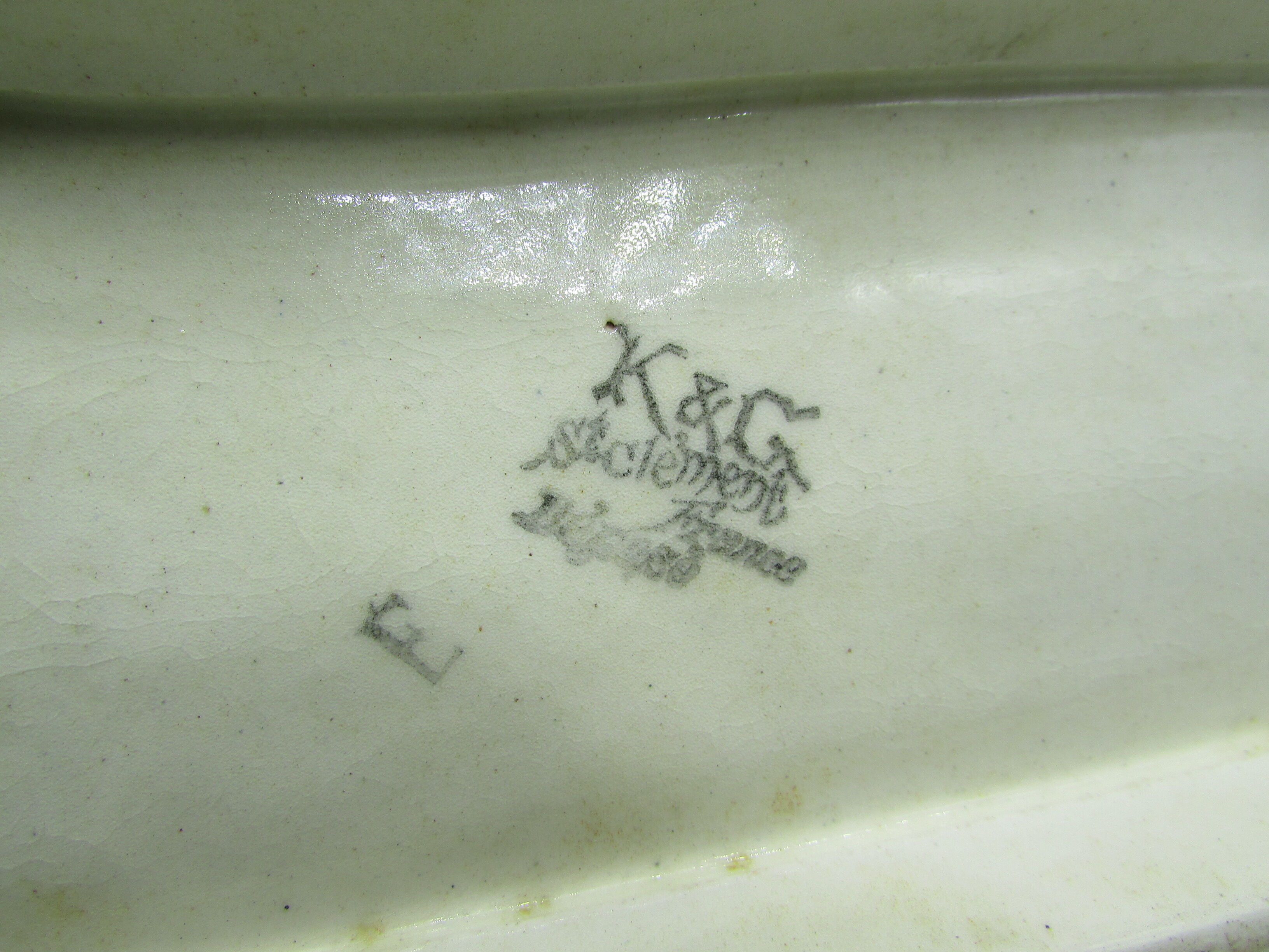 Asparagus dish slurry KG St-Clément art-nouveau