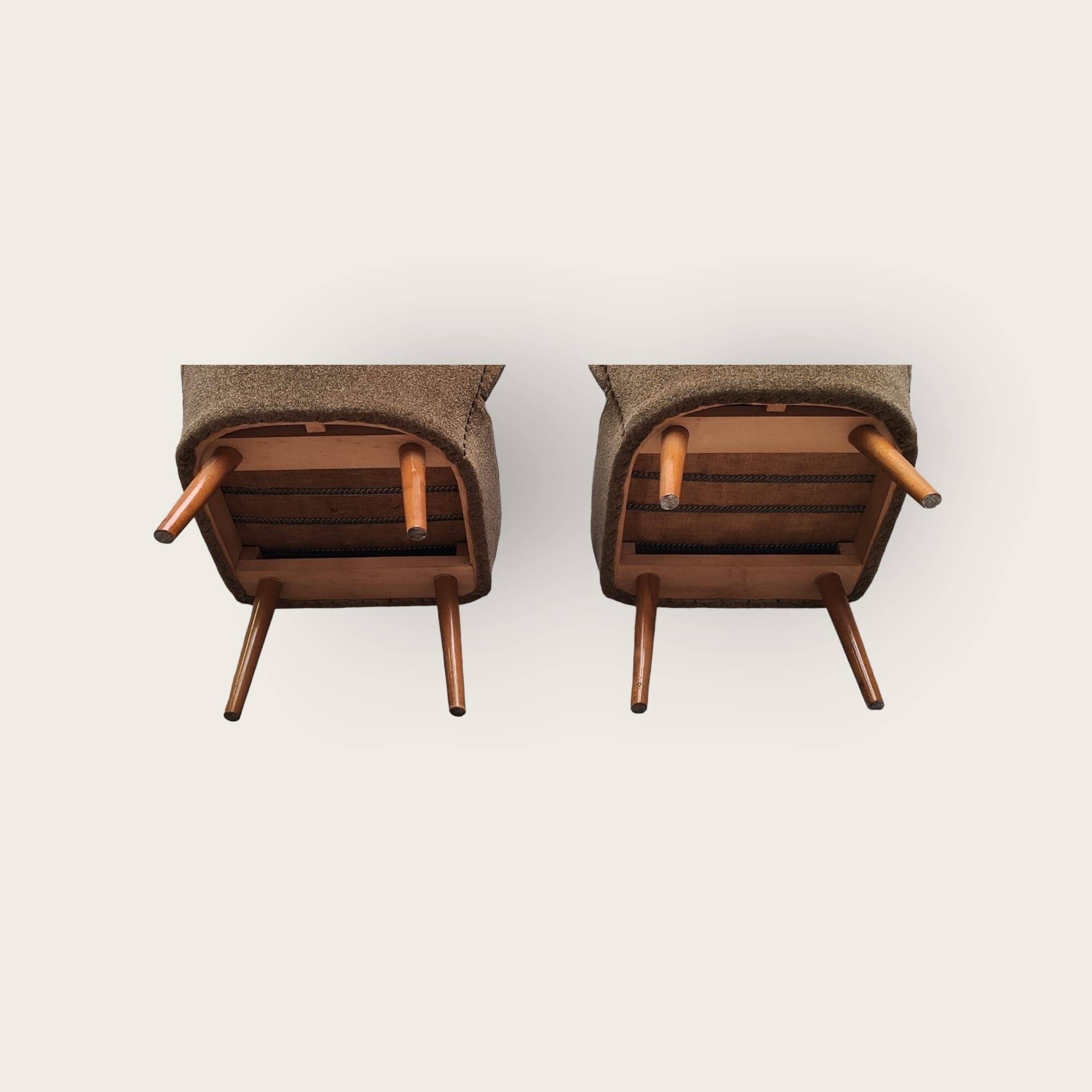 Deux fauteuils cocktail du milieu du siècle