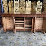 Empire style row in mahogany and oak veneer