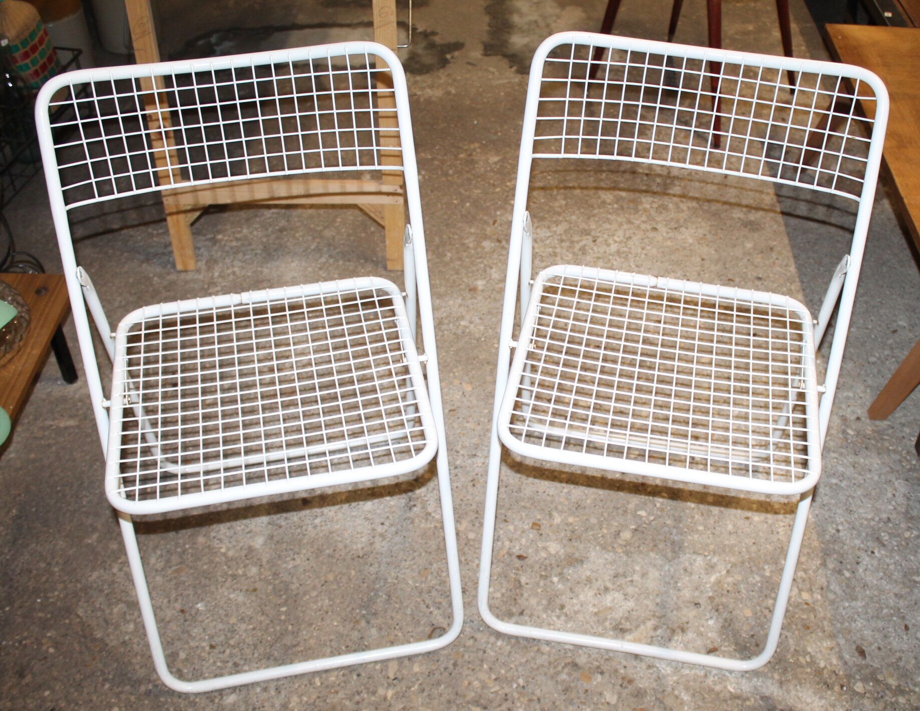Set of two folding chairs Ted Net by Niels Gammelgaard