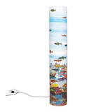 1990s Gorgeous "Aquarium" Floor Lamp by Piero Fornasetti for Antonangeli