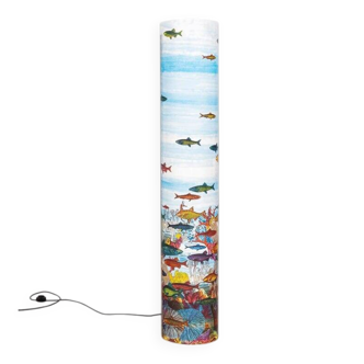 1990s Gorgeous "Aquarium" Floor Lamp by Piero Fornasetti for Antonangeli
