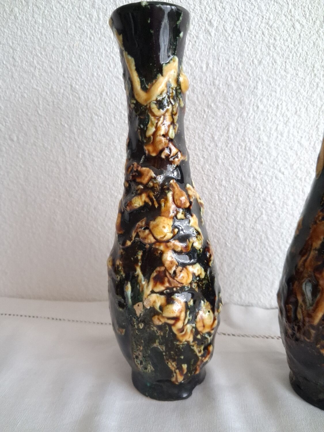 Pair of Vallauris bud vases