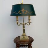 Lucien Gau's gilded bronze water bottle lamp Directoire style, 20th century