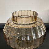 Vintage smoked glass vase