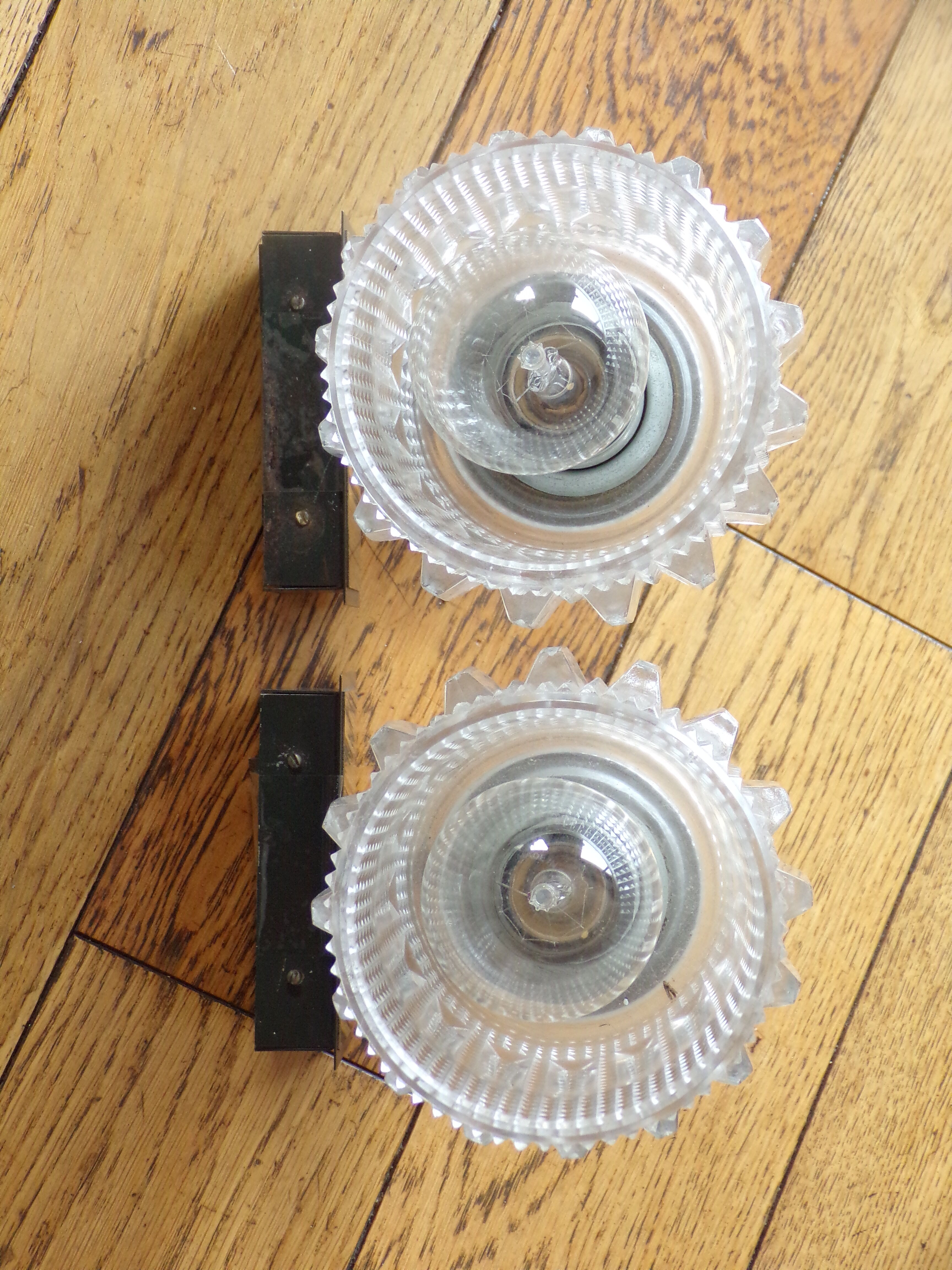 Pair of vintage neuhaus Leuchten wall light