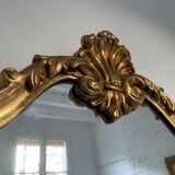 Mirror rockery gilded with gold leaf
