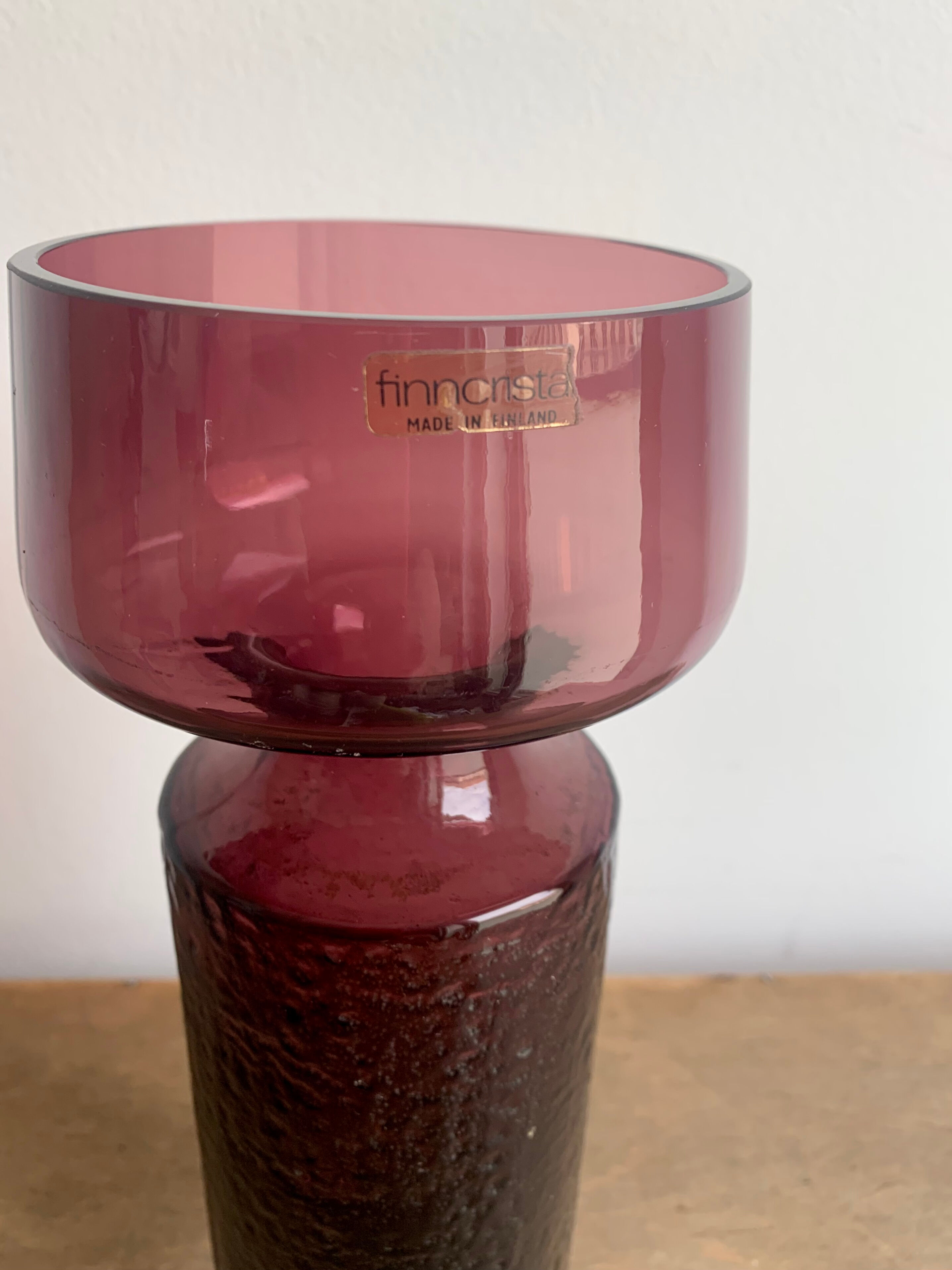 Vase Finncristall, Finland 1970s