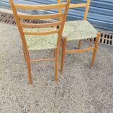 Paire de chaises d'appoint vers 1960