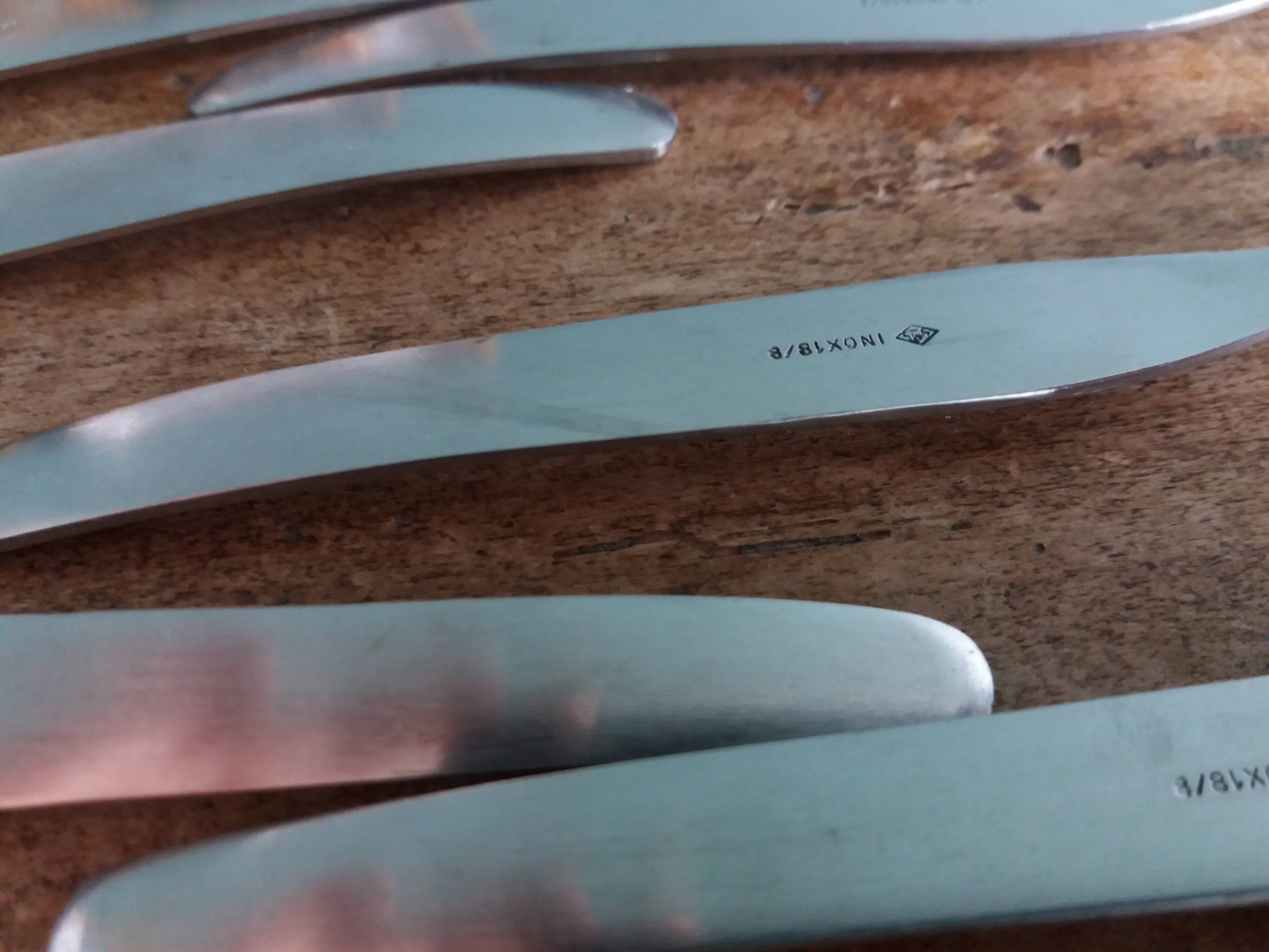 SMS Barenthal brand stainless steel dessert forks in a box