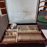 Housewife 37 pieces of silver metal silverware Saint Medard