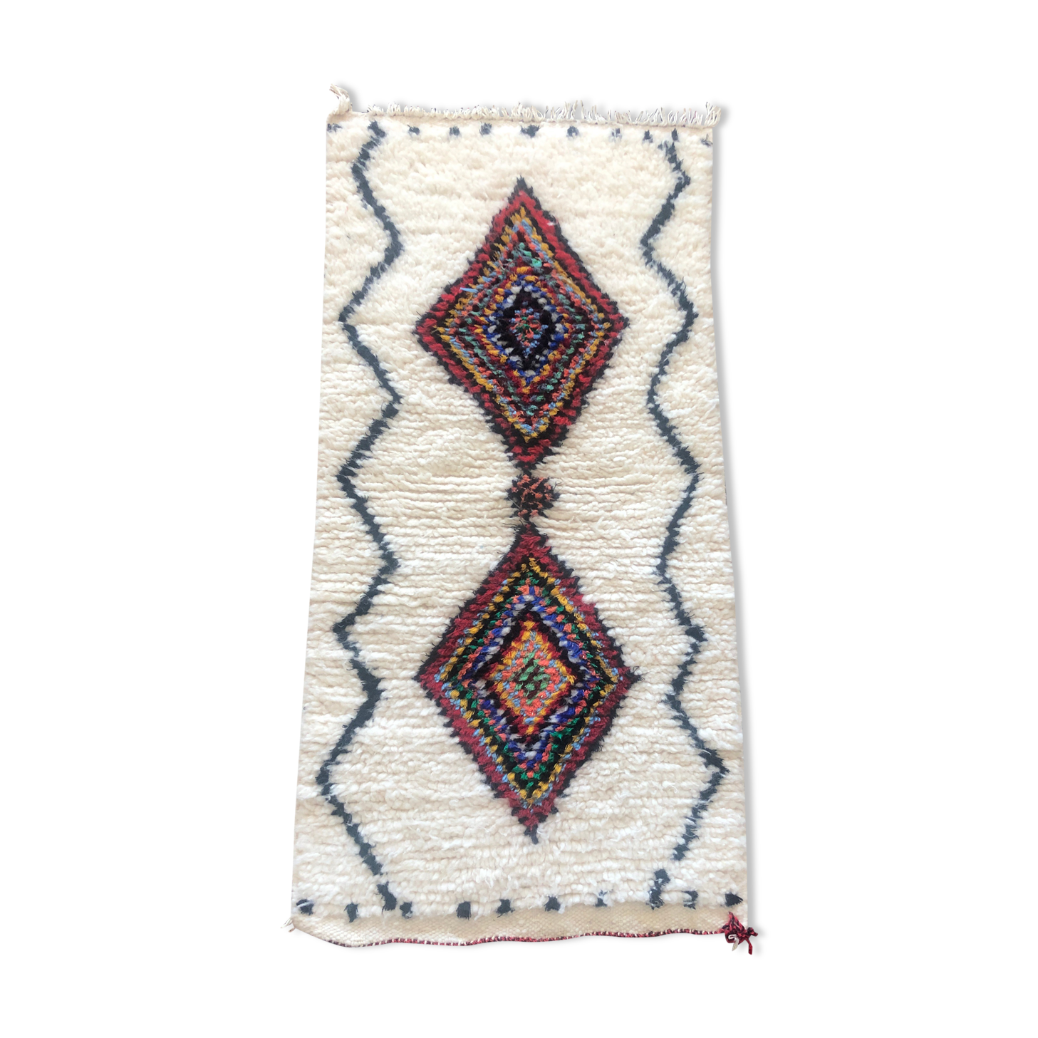 Tapis berbere marocain azilal 108x52 cm