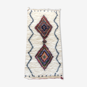 Moroccan azilal berber carpet 108x52 cm