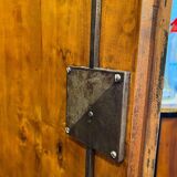 Biedermeier Armoire, Walnut Veneer, Full Columns, Austria/Vienna around 1825