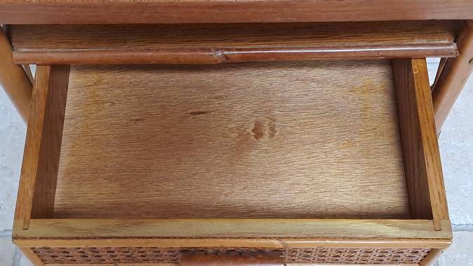 Rattan bedside