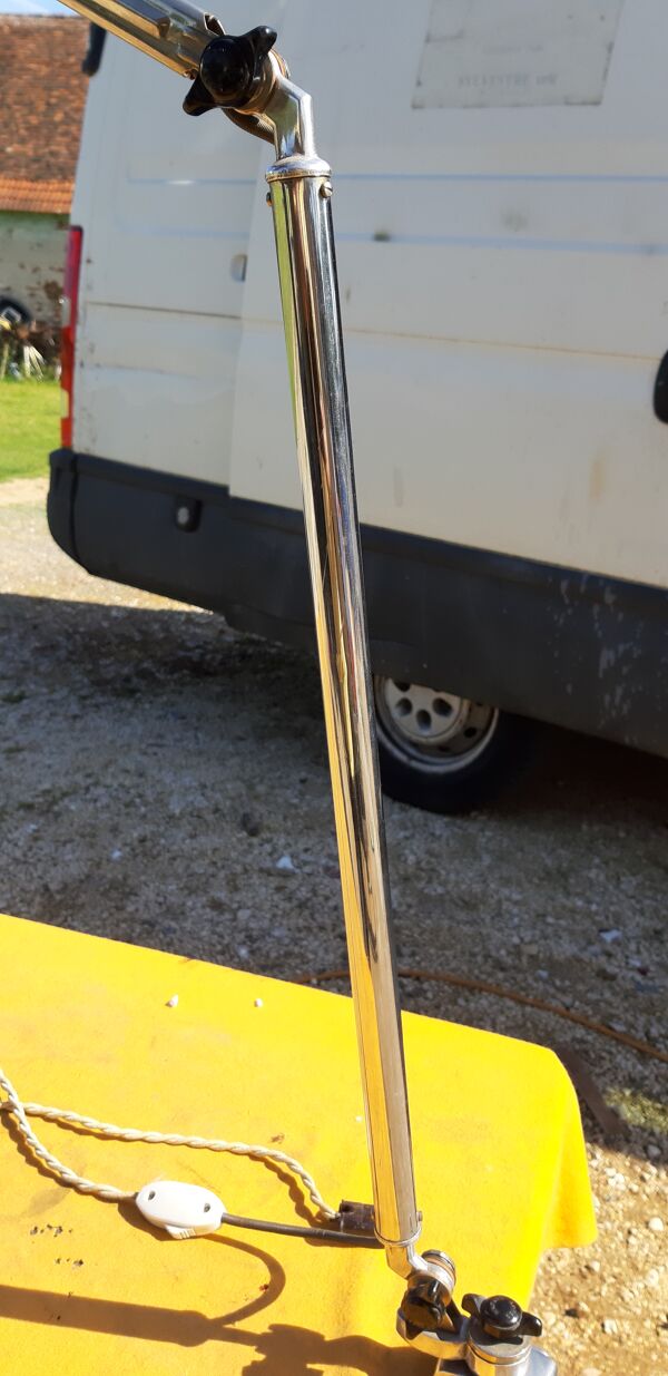 Lampe d'atelier super chrome