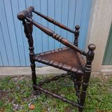 2 antique Scandinavian corner chairs/armchairs