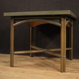Italian design table in exotic wood from the 80s