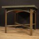 Italian design table in exotic wood from the 80s