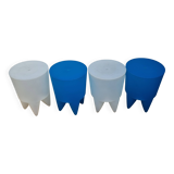 Set of 4 "Bubu 1er" stools by Philippe Starck for XO