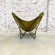Vintage Butterfly Chair in Green Suede Leather, 1970s