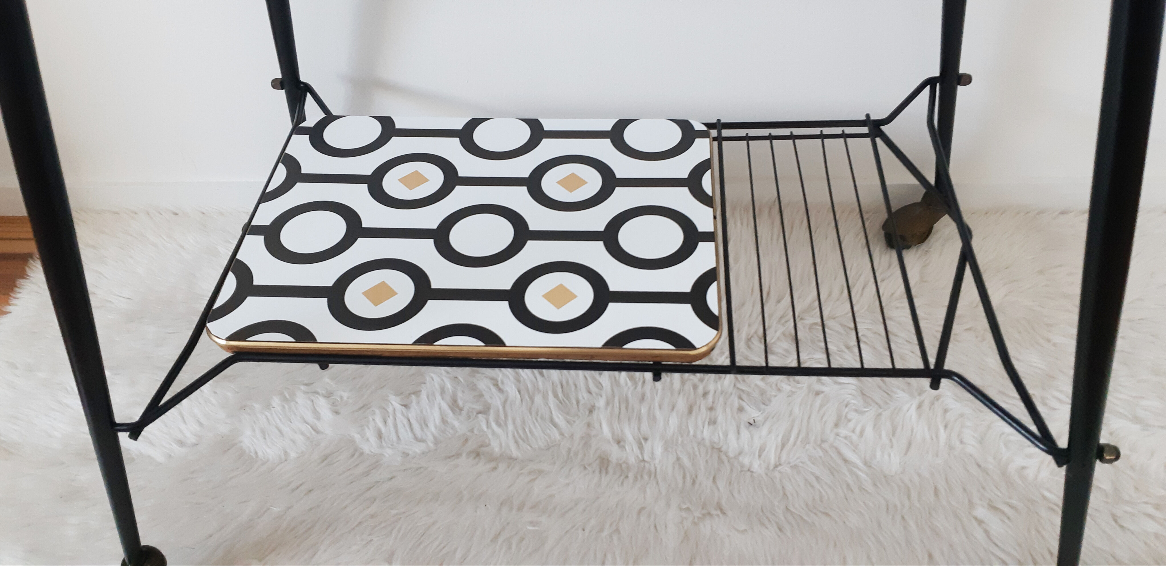 Vintage TV table restyled