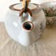 Vintage flowered stoneware tea service
