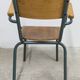 1962 school teacher's chair in honey color and tubular structure
