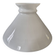 Large vintage white opaline lampshade suspension from the 1940s/50s Ø30cm