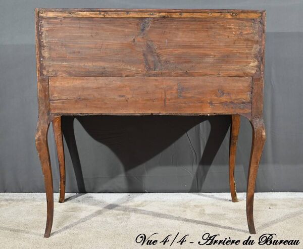 Bureau Cylindre en Acajou et Palissandre, époque Louis XV – 1ère partie XVI
