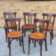 Set de 5 chaises de bistrot anciennes