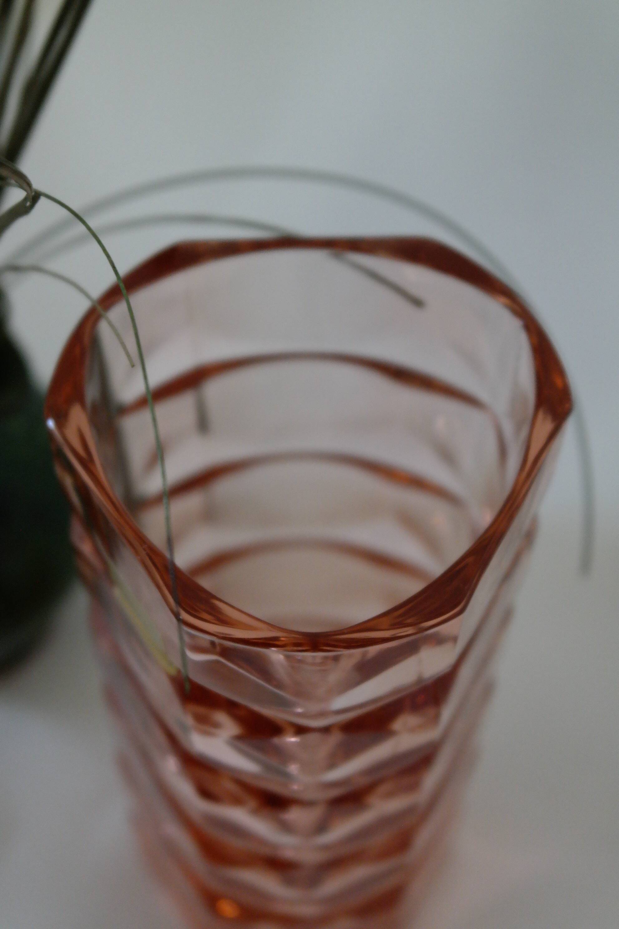 Vase luminarc vintage verrerie d'Arques France