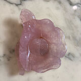 Empty pocket in rose quartz