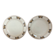 Pair of old nymphéa ironstone plates.