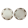 Pair of old nymphéa ironstone plates.