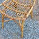 Vintage dining room attributed to Audoux and Minet in bamboo and rattan