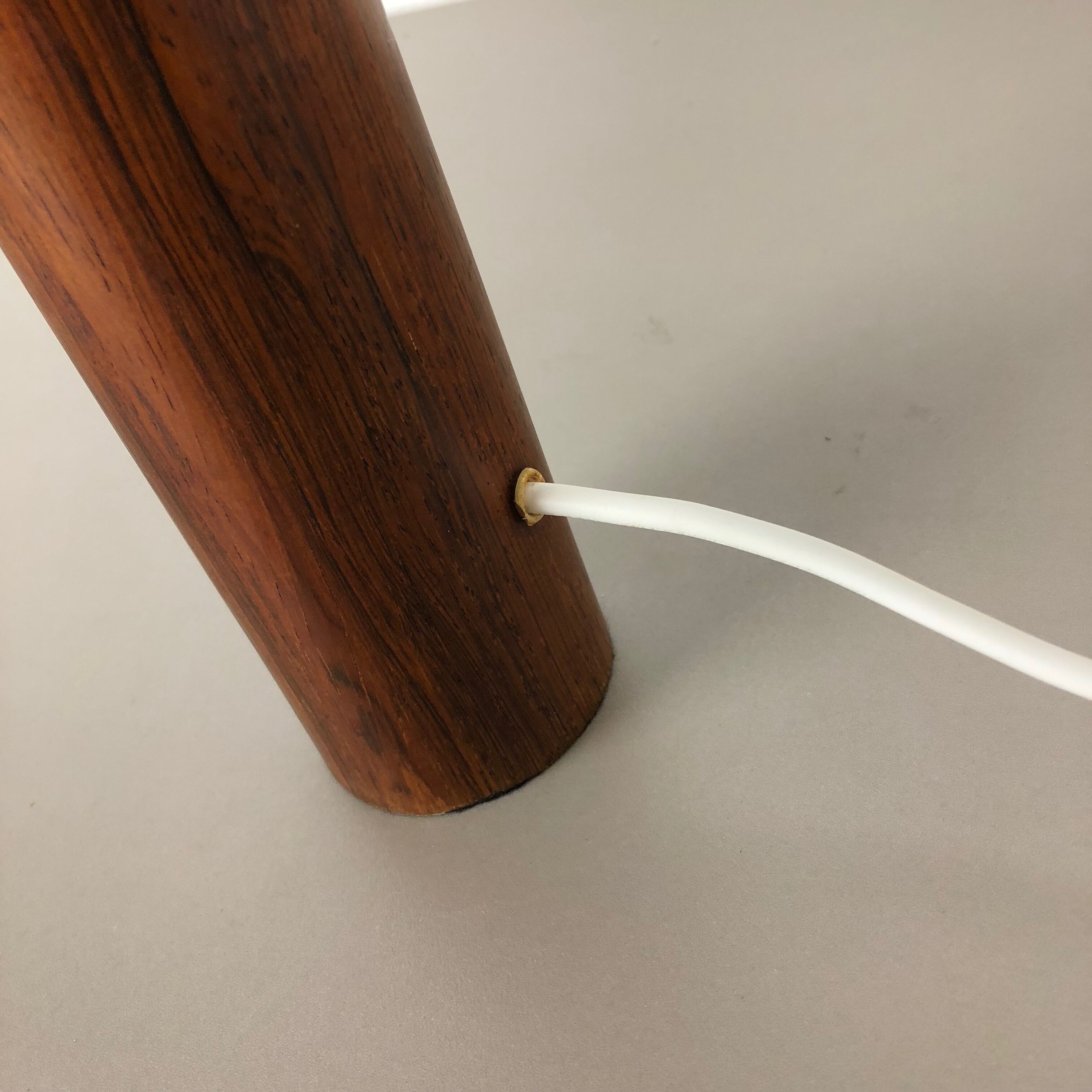 1960s wooden desk table light base made in Austria Auböck Stilnovo style | midcentury modern | eames