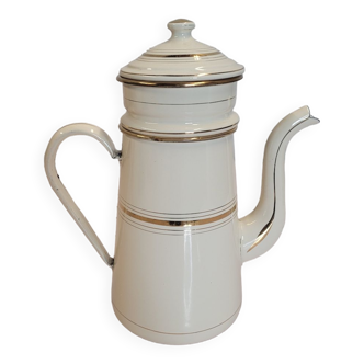 Enameled coffee pot