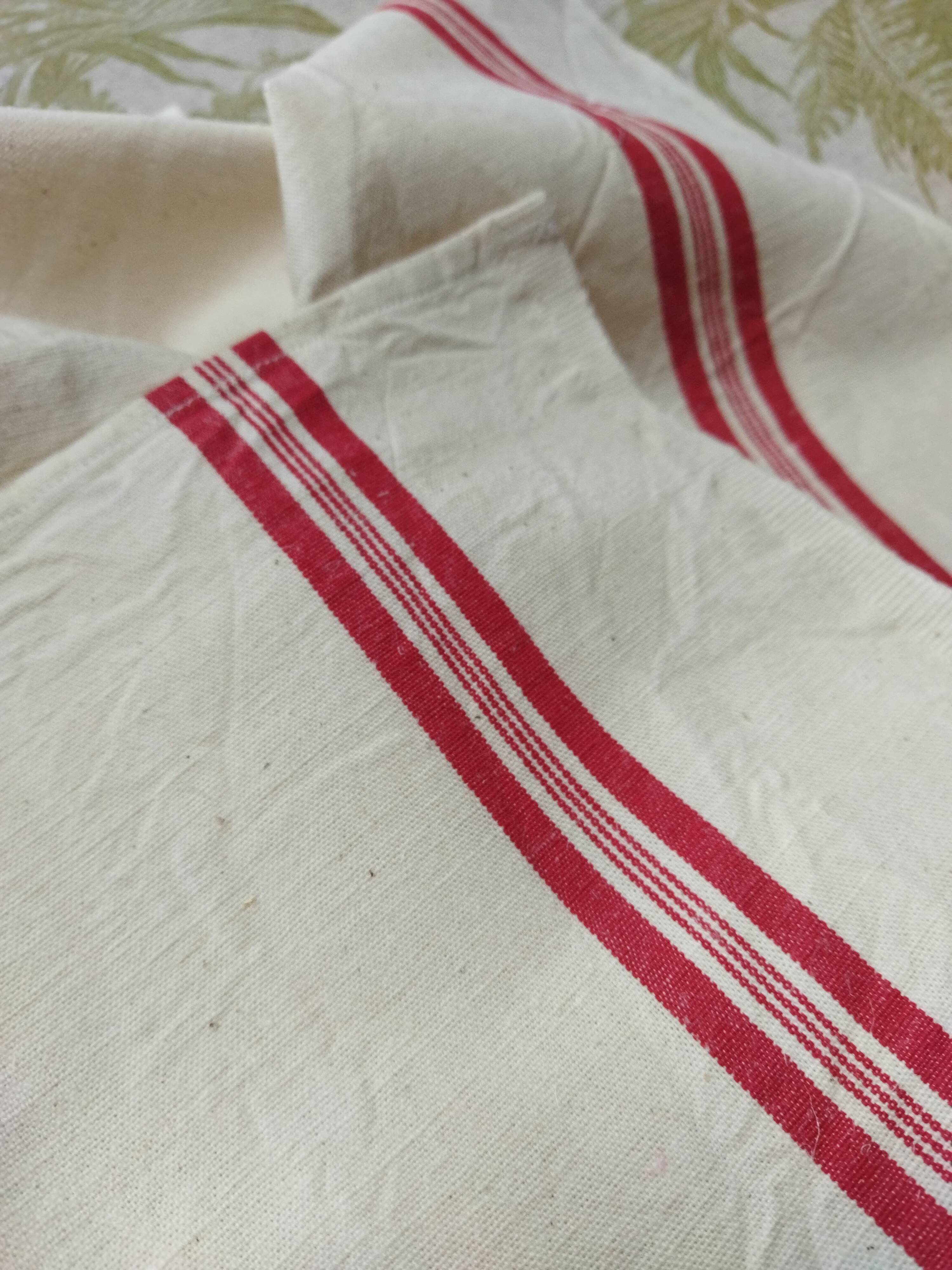 6 large new old tea towels